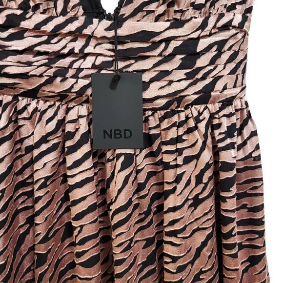 NBD Revolve Pink Zebra Mini Dress size XS - Picture 3 of 5